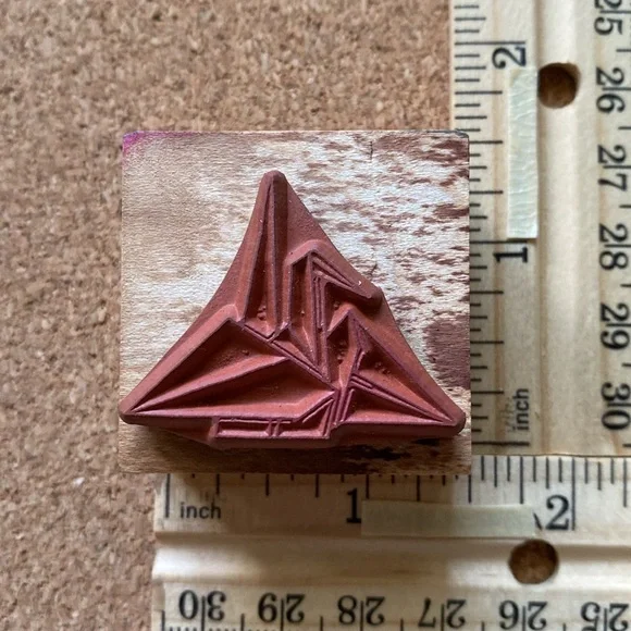 1990’s Graphic Designed Japanese Cranes Rubber Stamps - Picture 9 of 9